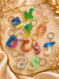 Resin Alphabet Keychain