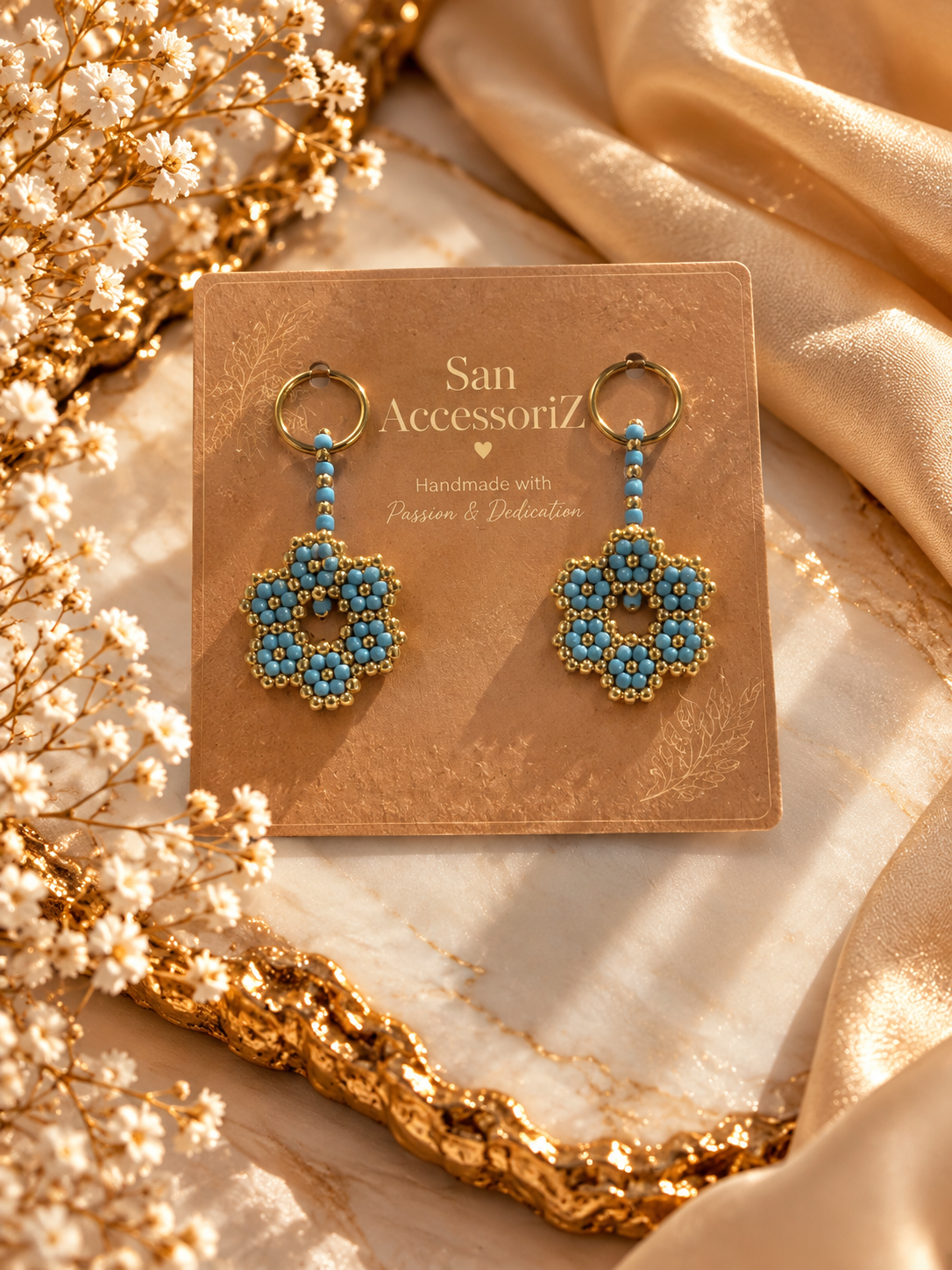 Azure Bloom Earrings