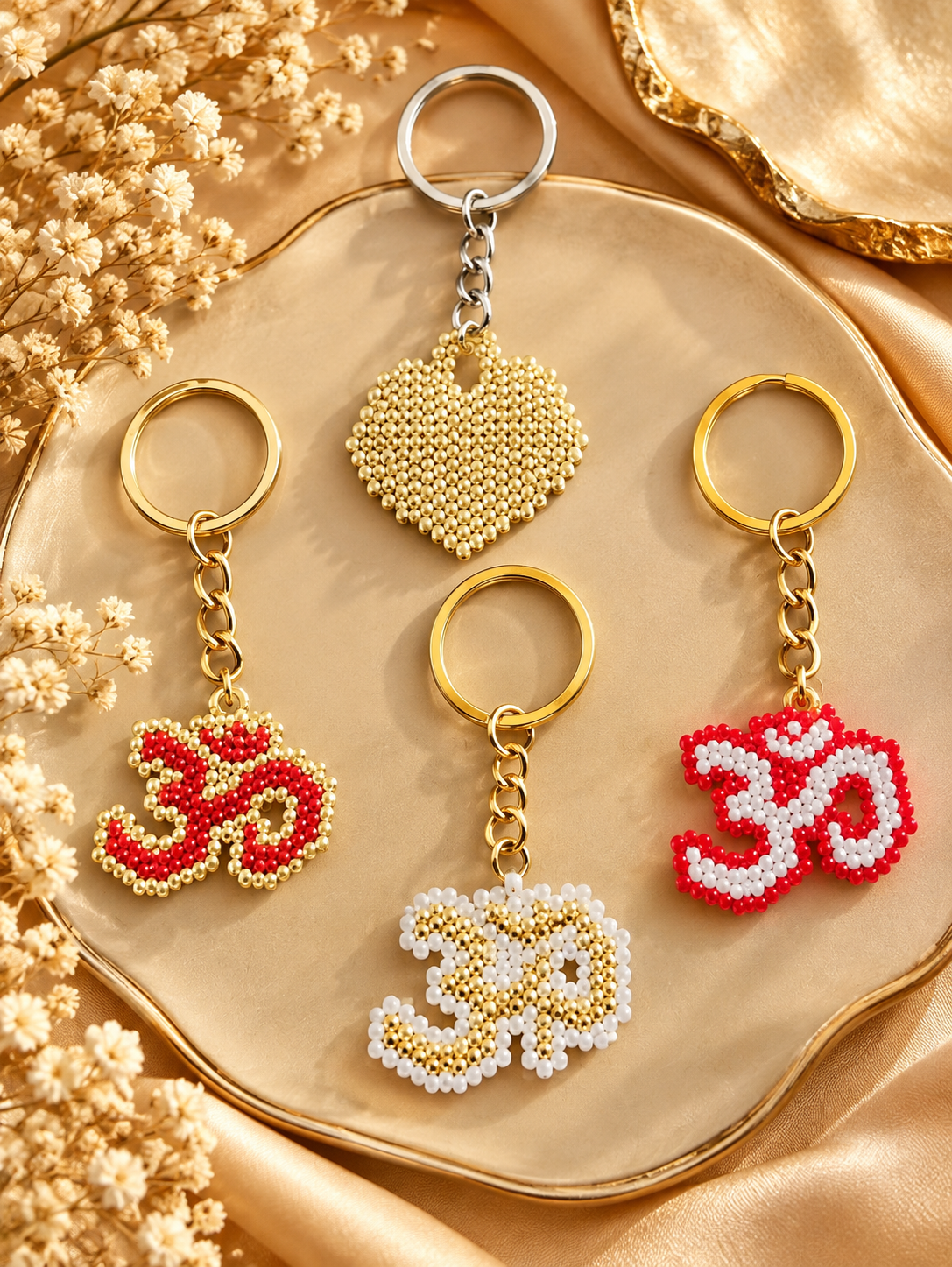 Beaded Signature Keychains