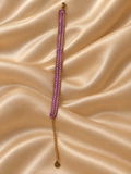 Brickstitch bracelet Lilac Pearl