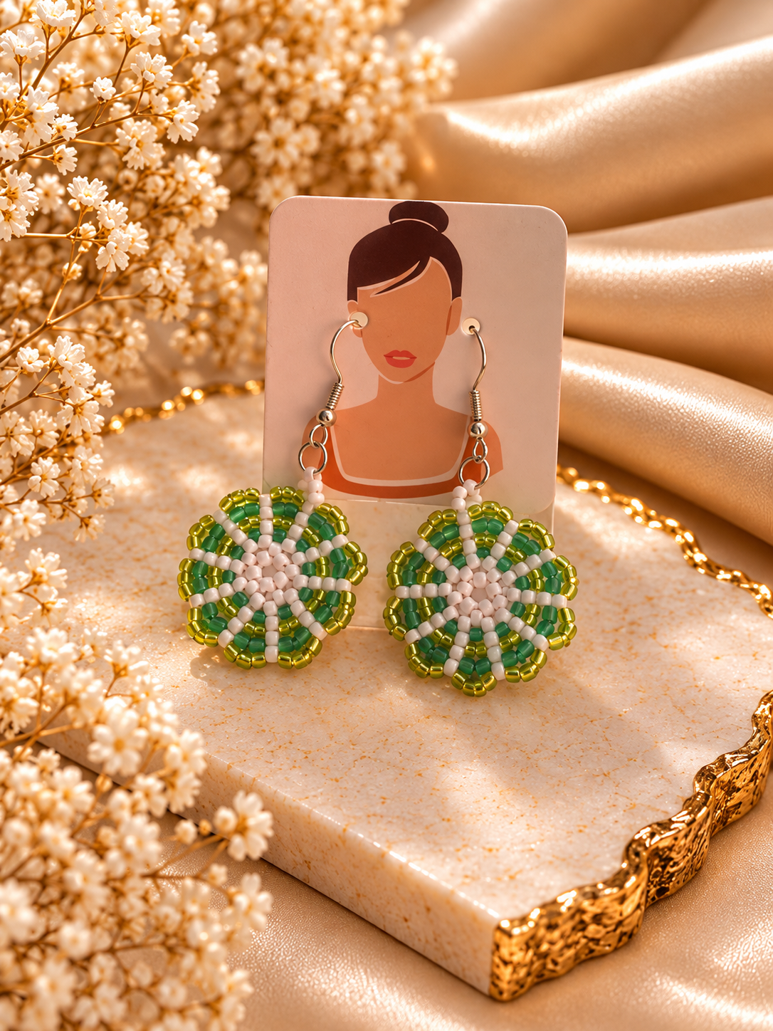 Emerald Bloom Earrings