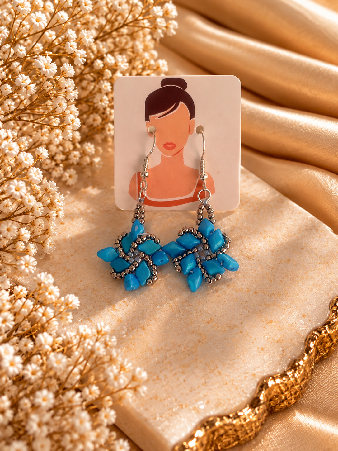 Turquoise Bloom Earrings